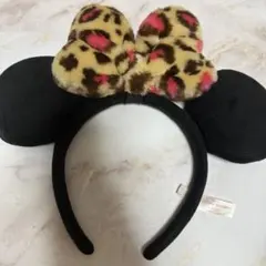 ミニーマウス ヒョウ柄カチューシャ
