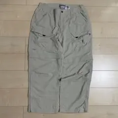 古着 Columbia コロンビア カーゴパンツ 2way ベージュ