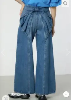 ODEOCROWNS WIDEBOWLビッグリボンデニムパンツ ロデオクラウンズ