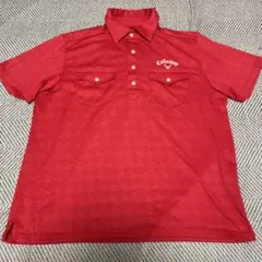 Callaway レッド ポロシャツ LL