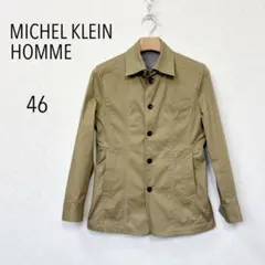 【美品】ミッシェルクランオム ジャケット 46 M ベージュのサムネイル