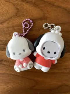 フォトフレームマスコット2 ポチャッコ　ふわわフロッキーマスコット