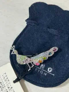 BUONA GIORNATA 孔雀デザイン ブローチ