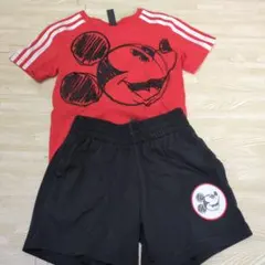 ミッキーマウス Tシャツとショートパンツ セット