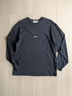 MSGM センターロゴ 長袖Tシャツ ブラック M 国内正規品のサムネイル