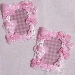 ホイップデコ トレカケース ペア 量産型 いちごチョコ ピンク バレンタイン風♡