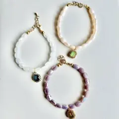 ハンドメイド ブレスレット3点セット