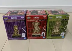 ワンピース 銅像ミニフィギュア 3体セット 熊本復興プロジェクト ワーコレ
