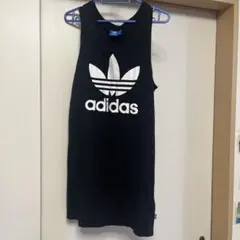 adidas Originals タンクトップ トレフォイルロゴ ブラックのサムネイル