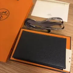新品【希少シェーヴル】HERMES カルヴィデュオ ノワール ブラック 