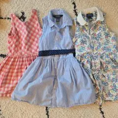 Polo Ralph Lauren ノースリーブワンピース 3点セット　4T