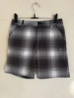PUMA チェック柄 ゴルフパンツ ショートパンツ　レディースSサイズ