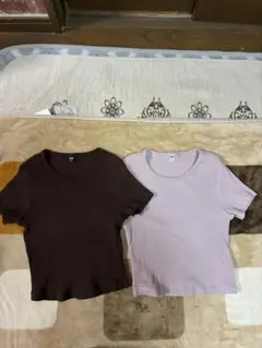 ユニクロ　リブT 2着セット