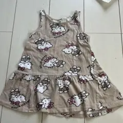 ハローキティ フリル付きワンピース 90~95cm 2T ベビー服