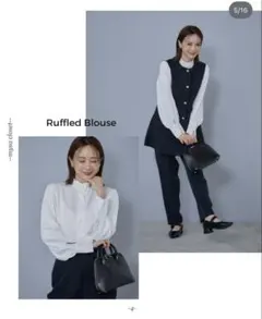 mysa closet スタンドフリルブラウス 田中里奈 しまむら オケージョン