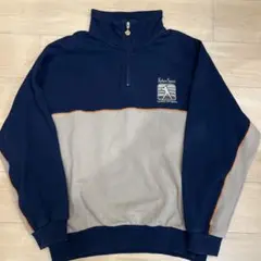 ケボス　KoberSport ハーフジップ トレーナー ネイビー/グレー