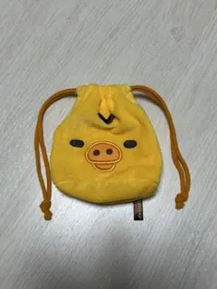 キイロイトリ リラックマ ふわふわフェイス巾着2 ガチャガチャ