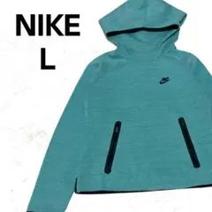 【人気】NIKE ナイキ テックフリース プルオーバーパーカー グリーン L