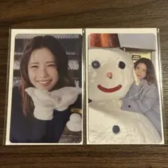 NiziU マヤ ハピドロ F賞 トレカ フォトカード AB セット ①