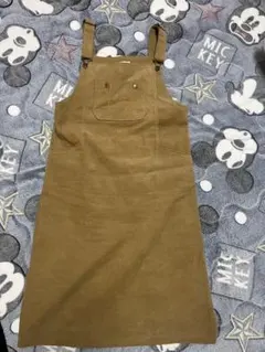 ALLISON BROWN コーデュロイ サロペット ブラウン　アリソンブラウン