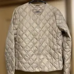 パフテックキルティングジャケット/ウォームパデッド　ベージュ【L】