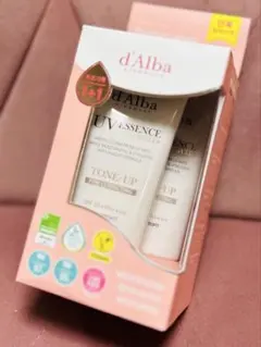 2本セット ダルバ 日焼け止め トーンアップ ピンク UV 化粧下地