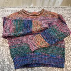 GAP マルチカラー 長袖ニットセーター S