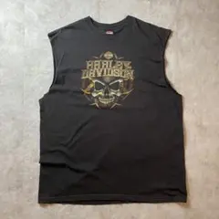 【入手困難】00s USA製 Harley-Davidson タンクトップ 骸骨