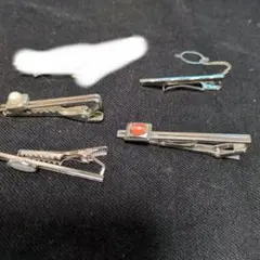 ネクタイピン 4点セット シルバー