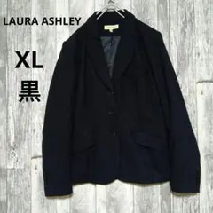LAURA ASHLEY　ローラアシュレイ　ジャケット　黒　XL　UK14