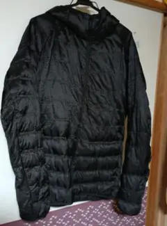美品●ユニクロ●フード付き●ダウンジャケット●ブラック●ＸＬ●
