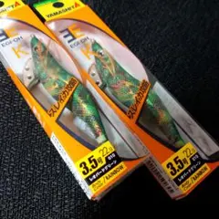ヤマシタ　エギ王K　廃盤　レオパードグリーン　3.5号 2本のサムネイル