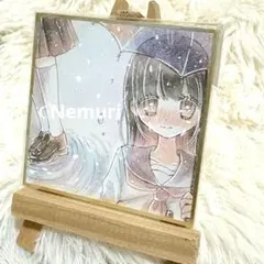 ✴︎ 雪ミク 豆色紙 ✴︎ 手描き イラスト - メルカリ