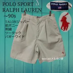 90s ラルフローレン POLO SPORT 刺繍 TALON ハーフパンツのサムネイル