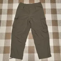 UNIQLO U◆ワイドフィットパラシュートカーゴパンツ◆L◆オリーブ カーキ