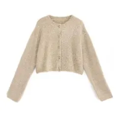 【現物写真あり】グレイル ラメシャギーニットショート丈カーディガン an1634