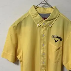 キャロウェイゴルフ Callaway 半袖ポロシャツ イエロー メンズ Lサイズ