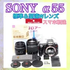 届いたらすぐ撮影可能✨SONY α550✨ダブルレンズ✨スマホ転送✨高画質 届いたらすぐ撮影可能✨SONY α550✨ダブルレンズ✨スマホ転送✨高画質