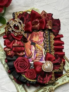 痛ケース 硬質ケース デコ 真紅/黒 B8