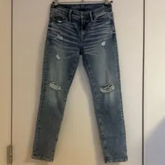 アメリカンイーグル　American eagle ダメージスキニーデニム　28