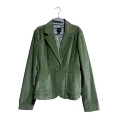 【GAP】古着 美品 テーラードジャケット グリーン Mサイズレディース