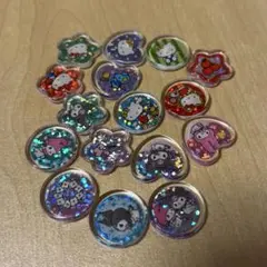 サンリオ　おはじきシール　おすそ分けセット　16枚