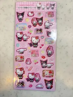 ☆*e様 サンリオ ラメ入り樹脂もりシール マイメロ キティ シナモロール クロ