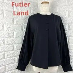 フューティアランドFutier Land ブラック長袖シャツ　ブラウス　Ｍサイズ