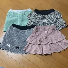 スカート２枚キュロット２枚