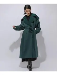 m*o様 ダークグリーン トレンチコート