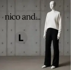 ラインパンツ ワイドパンツ