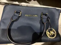 極美品　MICHAEL KORS ネイビー ハンドバッグ