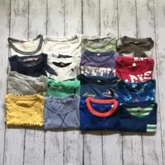 キッズ 男の子 tシャツ 120 まとめ売り 16枚 お着替え