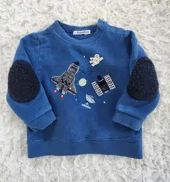 familiar ファミリア 宇宙飛行士 トレーナー トップス 男の子 裏起毛